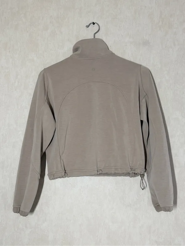 Lululemon Women’s Lululemon Brushed Softstreme Half Zip in Riverstone 4 - Image 5