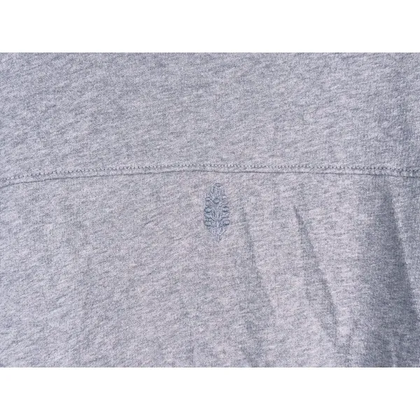 Free People Movement Odette Side Tie Sweatshirt Size M Gray Lounge Barre Raw Hem - Image 12