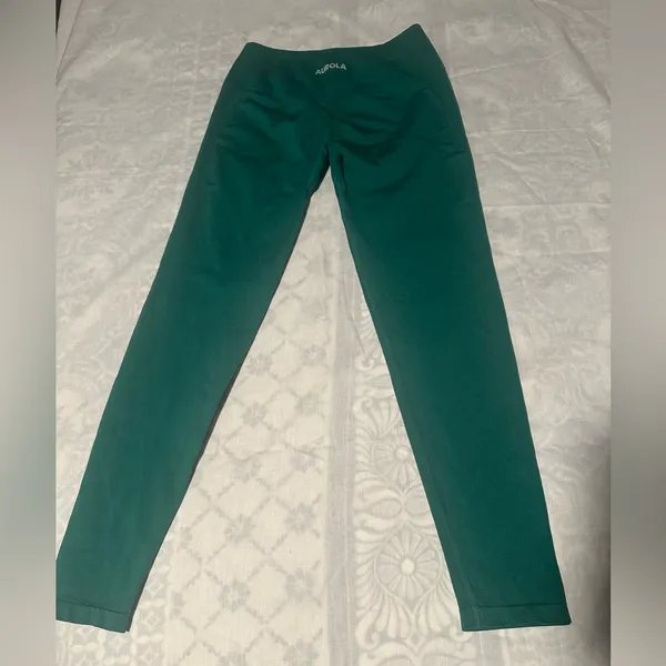 Aurola Women's Green High-Waisted Leggings - Image 4