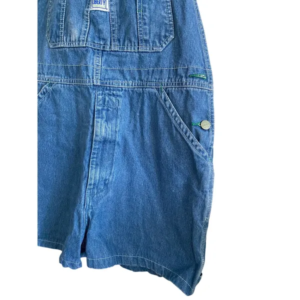 Liberty Overalls Shortalls Size Small Blue - Image 3