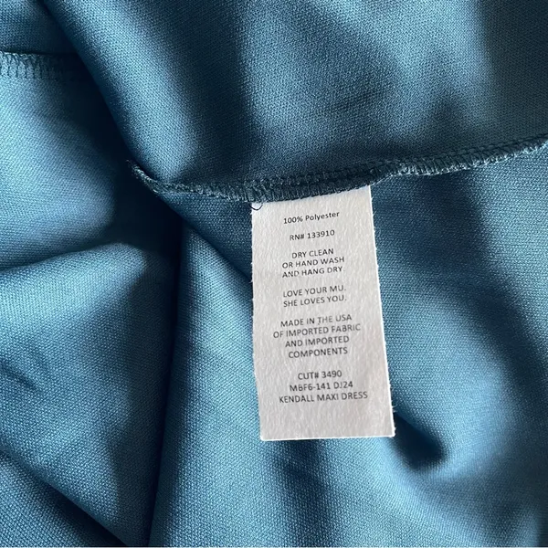 Show Me Your Mumu Extra Large Kendall Deep Jade Chiffon Dress NWT XL Wedding - Image 10