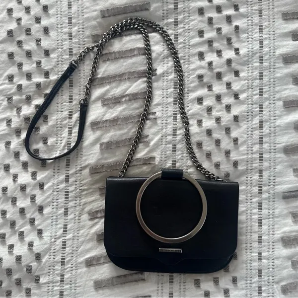 Rebecca Minkoff Ring Crossbody Bag in Black - Image 4