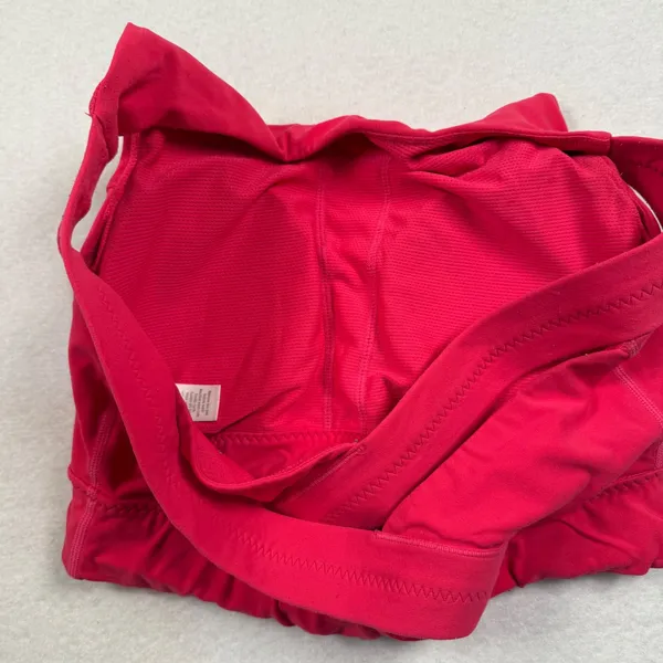 Athleta Deep Breathe Bralette Sports‎ Bra Womens Medium Pink Crisscross Back - Image 5