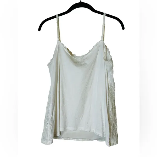 Cream Floral Lace Cami Top Ethereal Fairycore Coquette Cottagecore Layering - Image 6