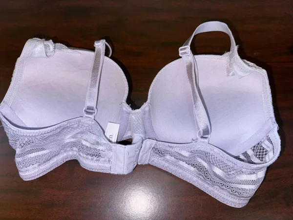 Auden Lavender with Lace Plunge Coverage Push Up Bra Size 34C - Image 3