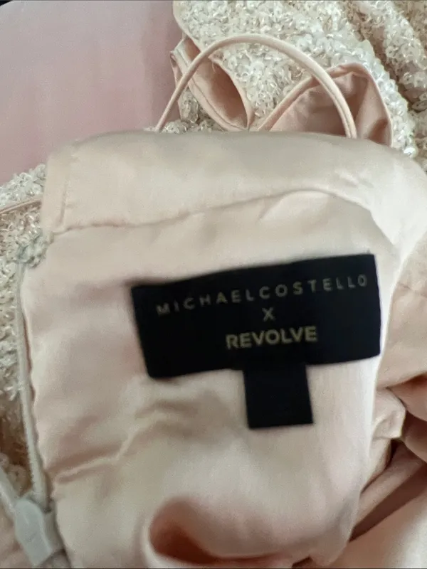 Michael Costello X Revolve Valerie Sequin Long Sleeve Dress Small - Image 4