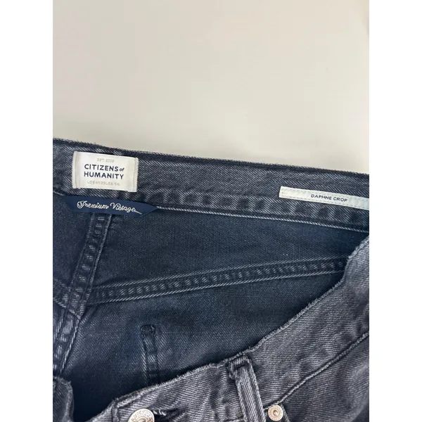 CITIZENS OF HUMANITY Daphne High Rise Stovepipe Cropped Jeans Size 32 - Image 5
