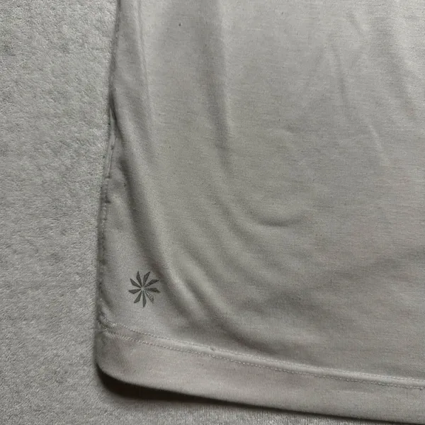 Athleta White Short Sleeve Open Back Active Top Women’s Large - Image 5