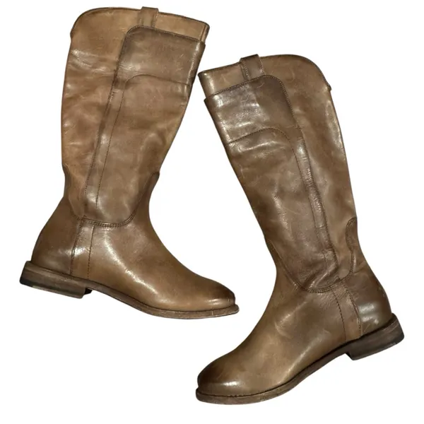 Frye Paige Tall Riding Boots 6 Cognac‎ - Image 3