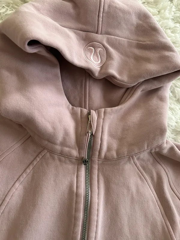 Lululemon Scuba Oversized Half-Zip Hoodie in Pink Peony - Image 10