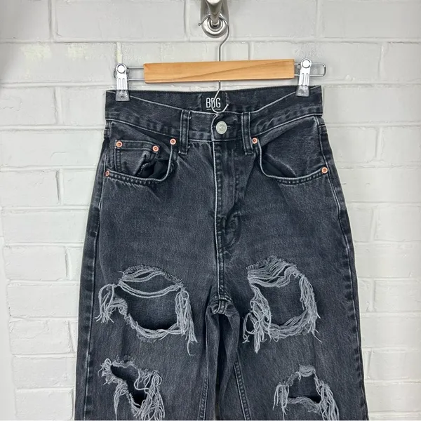 BDG High Rise Baggy Distressed Jeans Size 25 - Image 4