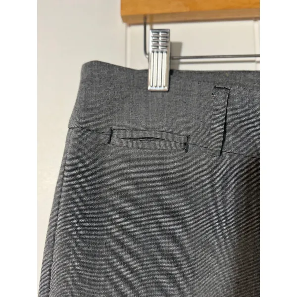 Anne Klein Pants Womens 8 Charcoal Gray Bootcut Stretch Dress Trousers - Image 3