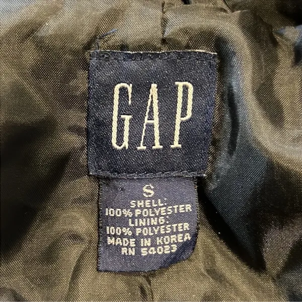 Vintage GAP Women’s Front Zip Rain Jacket with Adjustable Hood Black Size Small - Image 5