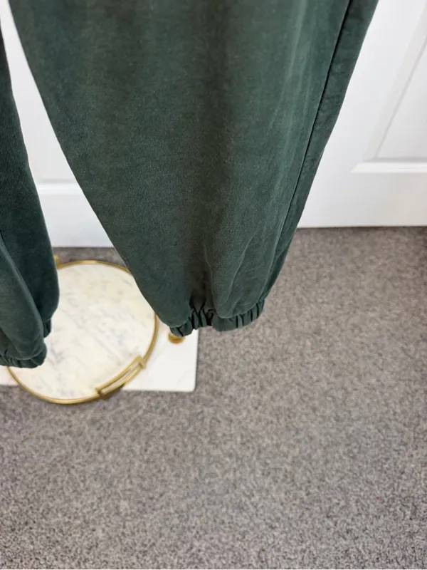 Brandy Melville Green Cotton Blend Jogger Sweatpants Size S - Image 5