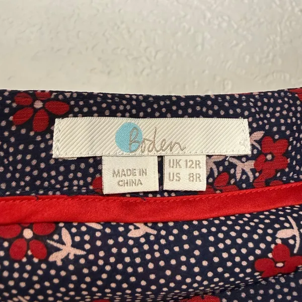 Boden Coraline Floral Ruffle Midi Skirt Boho Flowy Size 8 - Image 5