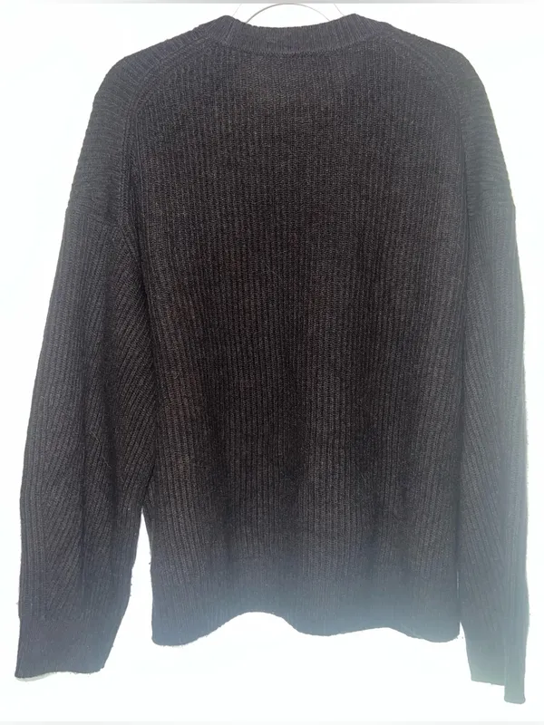 Everlane the Cocoon Crew in Wool Cashmere size XL Americano Brown - Image 7
