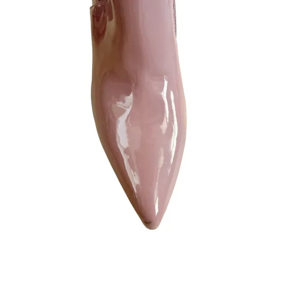 Steve Madden Viktory Mauve Pink Patent Over The Knee Stiletto Boots Size 9.5M - Image 10