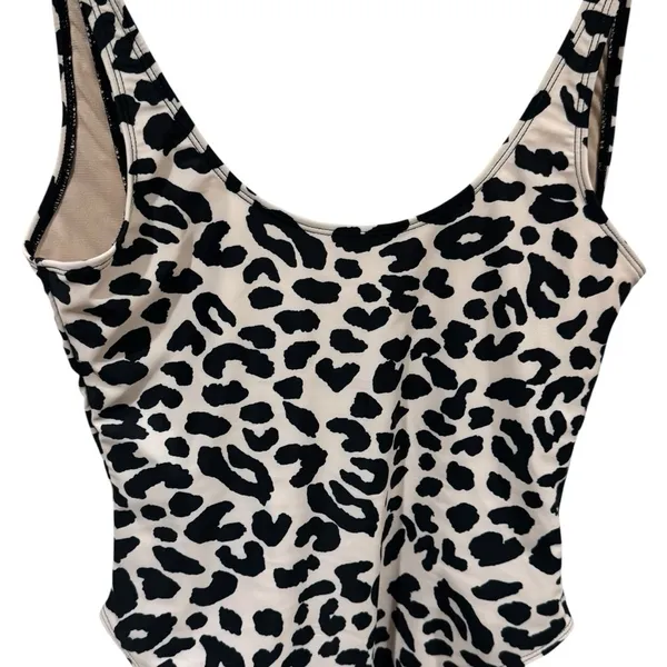 NEW Dixperfect Malibu Retro 80/90s High Cut Low Back Leopard One Piece Size‎ S - Image 7