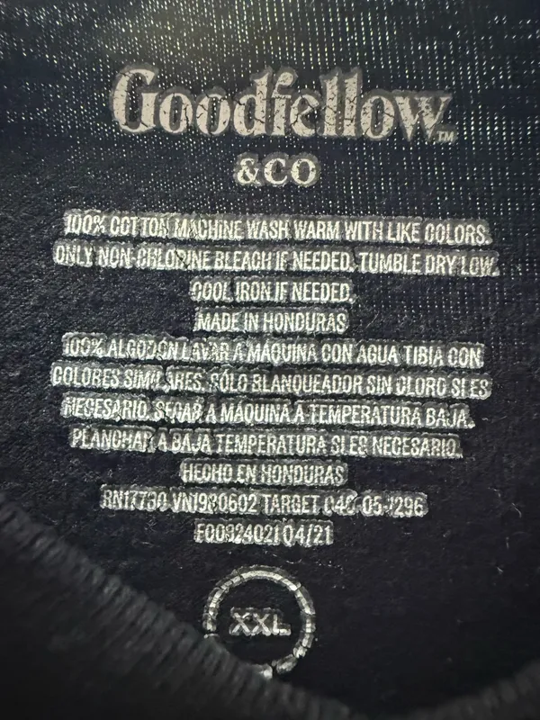 Goodfellow & Co Men's Black V-Neck T-Shirts Short Sleeve Size XXL - Image 2
