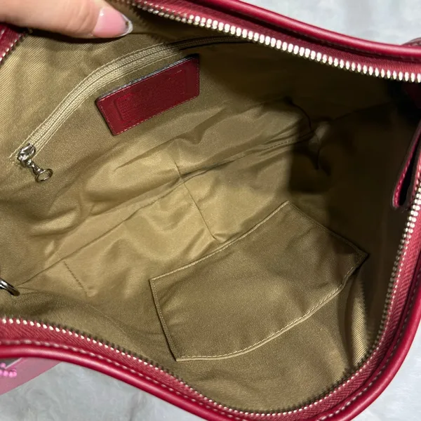 Y2k COACH F10908 Red Solo Hobo Shoulder Bag - Image 5