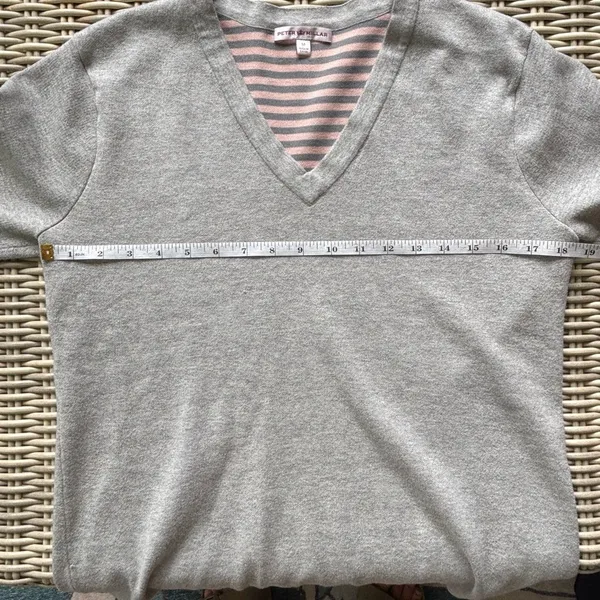Peter Millar Gray Cotton Blend‎ Sweater medium winter holiday workwear - Image 6