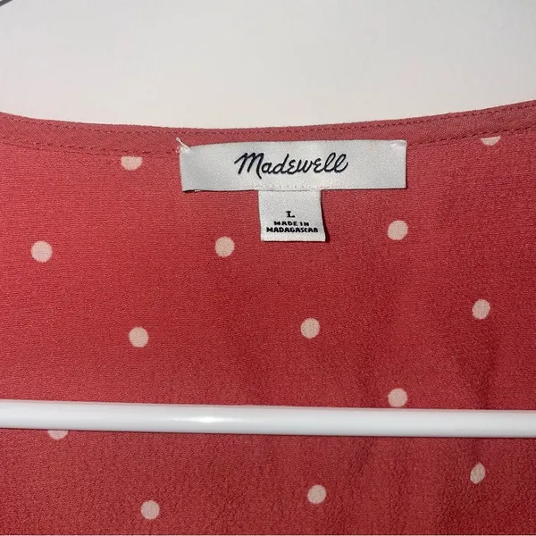 Madewell Dolman Sleeve Wrap Blouse with Tie Front - Image 5