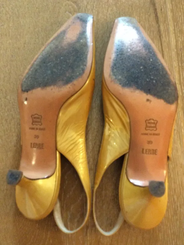 kitten heel slight sheer Lerre Made in Italy slingback size 39 Euro - Image 9