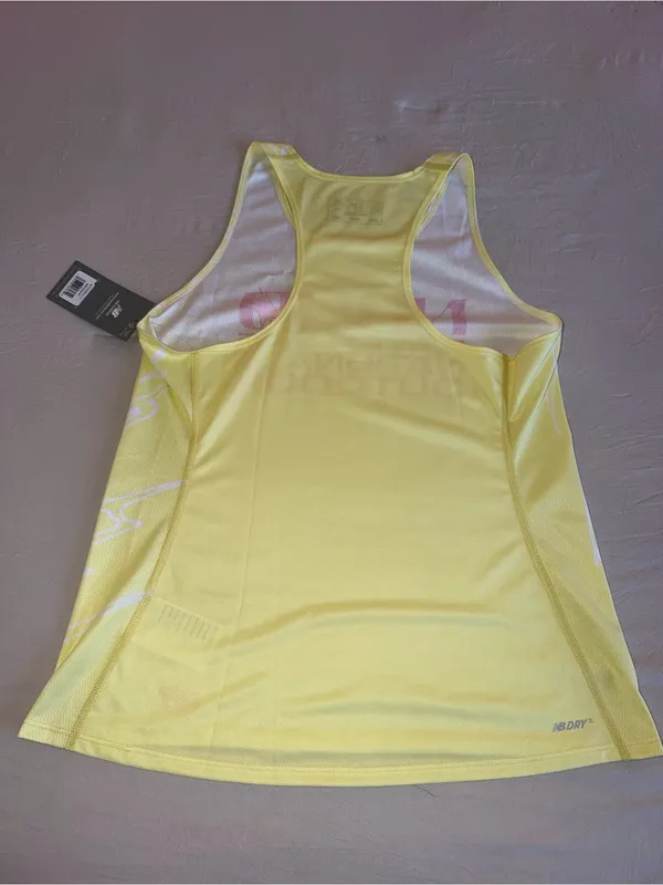 New Balance‎ Women’s Yellow Nationals Outdoor Tank Top - Image 3