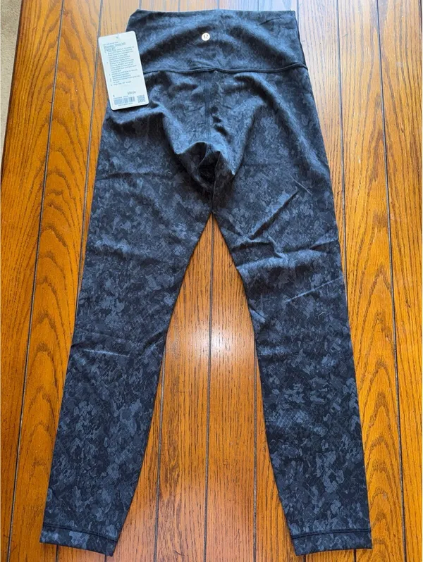 Lululemon Wunder Train High Rise 25” Hideaway Camo Black Size 6 NWT - Image 3