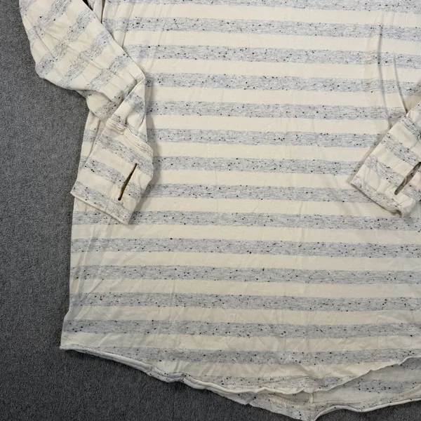 We The Free Free People Women's Small Long Sleeve Striped Tunic Top Thumbhole - Image 3