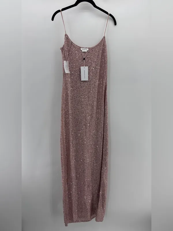 Lovers & Friends Bria Sequin Maxi Dress Baby Pink - Image 5