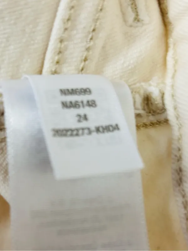 Madewell Perfect Vintage Wide Leg Jeans in Ivory Off White Patch Pockets Size 24 - Image 7