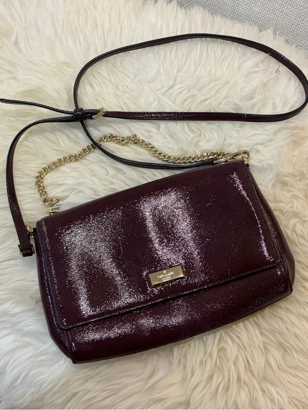 Kate Spade Patent Leather Crossbody Bag EUC - Image 2