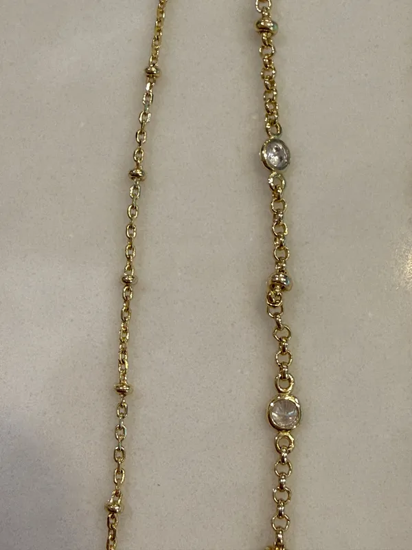 Kendra Scott Gold Necklace Multi-Strand Elisa - Image 2