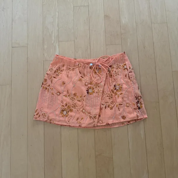 Princess Polly What a Coincidence sequin orange mini skirt - Image 2