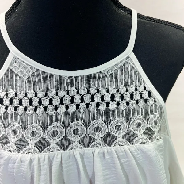 CHIC SOUL COLD SHOULDER BLOUSE 2X‎ WHITE PREOWNED - Image 4