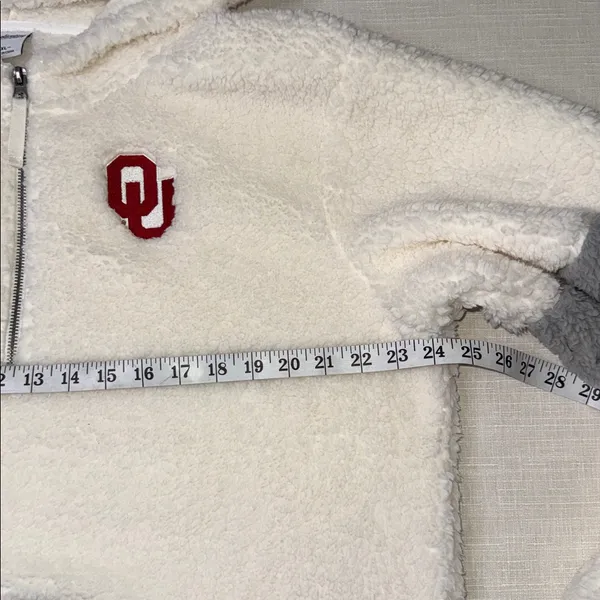 Women's Oklahoma Sooners sherpa hoodie with a quarter-zip - Image 5