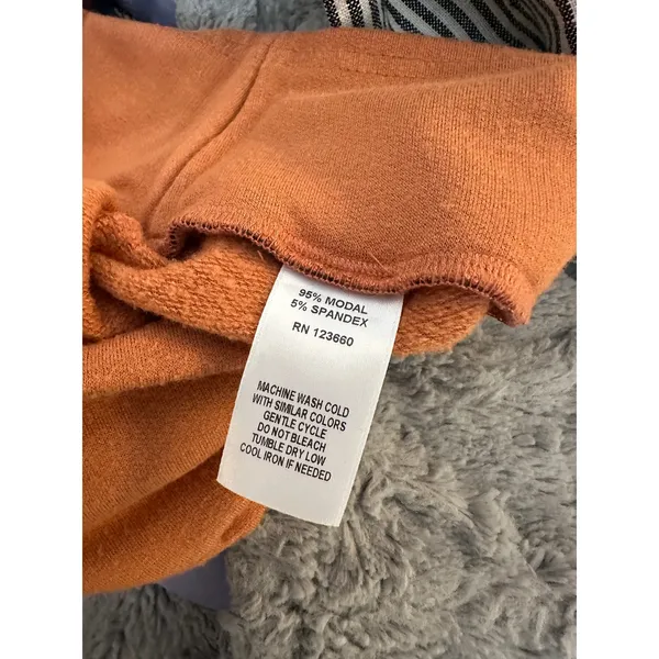 Split59 Raqel High Waisted Fleece Flare Pant in Rust Womans Medium - Image 10