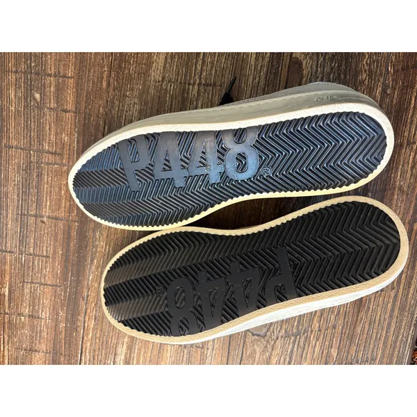 P448 John Panama‎ Sneakers Women 38 US 7.5 Gold Metallic Distressed Leather - Image 12