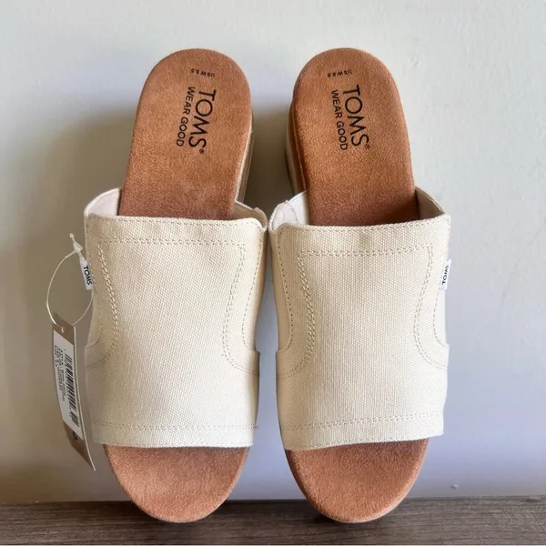 TOMS NEW Women's Adria Platform Slide Sandals Size 8.5 - Image 7