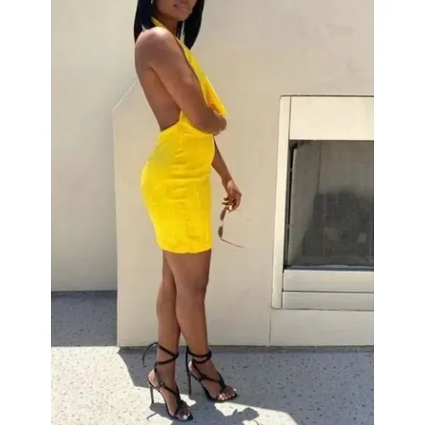 NWT Ronny Kobo Marisa Dress‎ in Lemon Yellow - Image 8