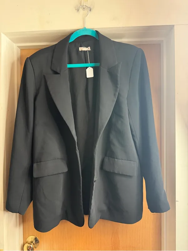 Good American Women’s Black Classic Blazer Jacket. Size: S/M - Image 2