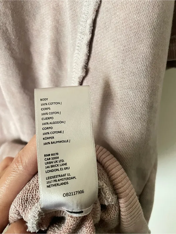 Free People We The Free Mari Muscle Sweatshirt Dress Size Medium in Dusty Plum - Image 5