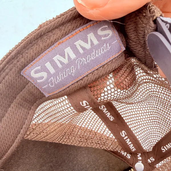 Simms Brown Bear Fishing Trucker Hat - Image 7