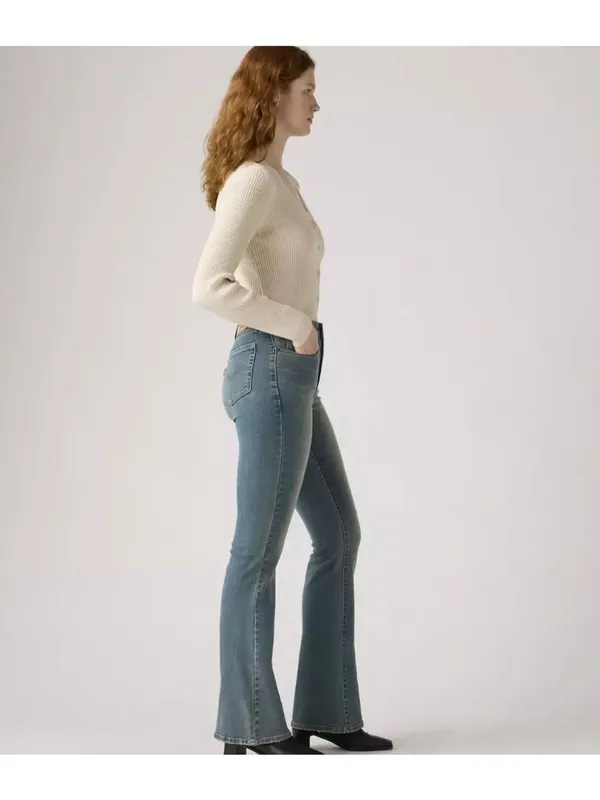 New Levi's 27x32 Women's 726 High-rise Flare Jeans Space Odyssey Medium Wash - Image 2