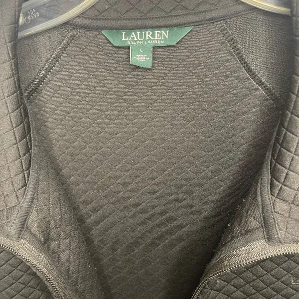 Ralph Lauren Black Quilted Bomber Jacket - Image 3