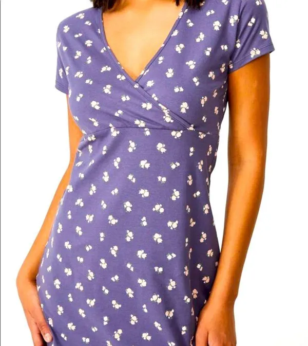Cotton On bessie crossover ditsy floral mini dress cool mint L new - Image 2