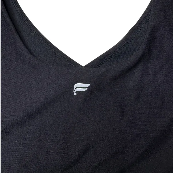 Fabletics Black V Neck Low Impact Sports Bra Bralette Grip Band S M - Image 6