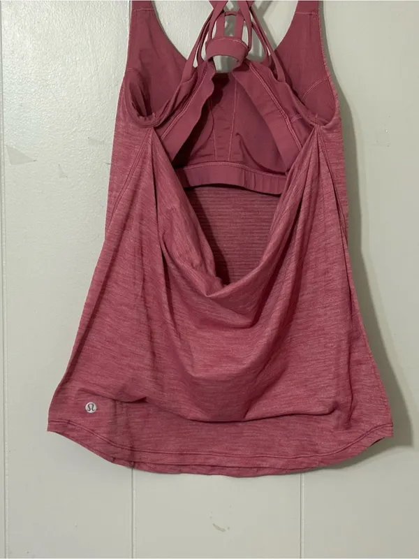 Lululemon Moment to Movement 2-in-1 Tank Cherry Tint Size 4 - Image 9