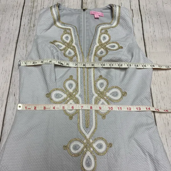 Lilly Pulitzer Mila Shift Dress Seaside Mixed Metal - Image 3